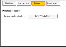 Ilustración de la pantalla panel de mandos