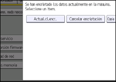 Ilustración de la pantalla panel de mandos