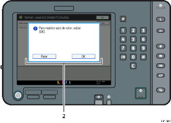 Ilustración del panel de mandos, ilustración con llamadas numeradas