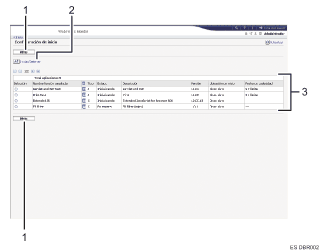 Ilustración de llamada numerada de ilustración de pantalla del explorador Web