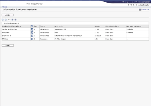 Ilustración de la pantalla del navegador Web