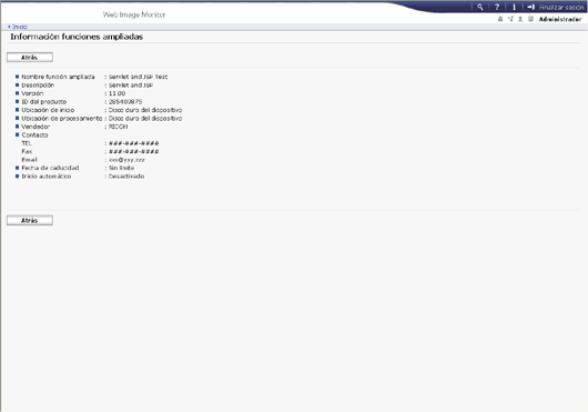 Ilustración de la pantalla del navegador Web