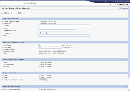 Ilustración de la pantalla del navegador Web