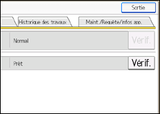 Illustration de l'écran du panneau de commande