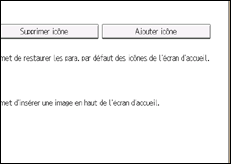 Illustration de l'écran du panneau de commande