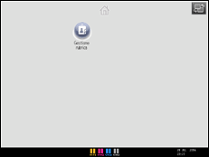 Illustrazione della schermata sul pannello di controllo