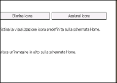 Illustrazione della schermata sul pannello di controllo