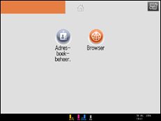 Schermafbeelding bedieningspaneel