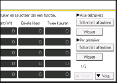 Schermafbeelding bedieningspaneel