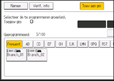Schermafbeelding bedieningspaneel