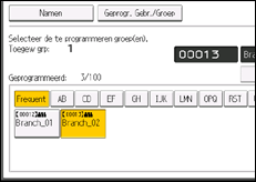 Schermafbeelding bedieningspaneel