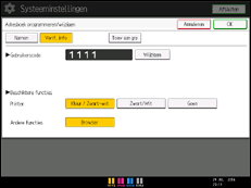Schermafbeelding bedieningspaneel