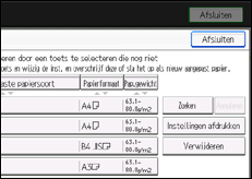 Schermafbeelding bedieningspaneel