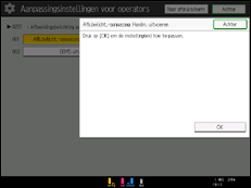Schermafbeelding bedieningspaneel