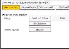 Schermafbeelding bedieningspaneel