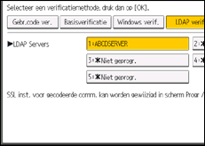 Schermafbeelding bedieningspaneel