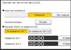 Schermafbeelding bedieningspaneel