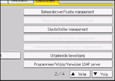 Schermafbeelding bedieningspaneel