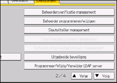 Schermafbeelding bedieningspaneel