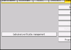 Schermafbeelding bedieningspaneel
