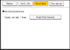 Schermafbeelding bedieningspaneel