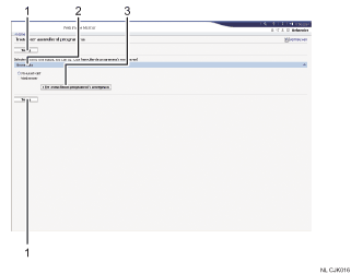 Schermafbeelding van internetbrowser (afbeelding met genummerde items)