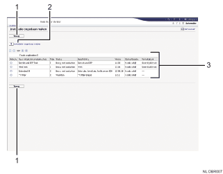 Schermafbeelding van internetbrowser (afbeelding met genummerde items)