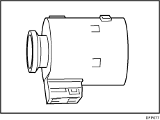 Toner cartridge replacement tool illustration