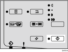 Illustration de la touche Suspension données entrantes