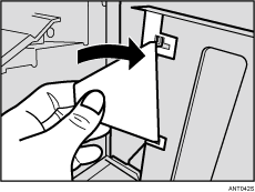 Abbildung des Papierendanschlags