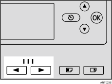 Illustration des touches de vitesse