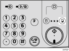 Illustration de la touche de sélection du mode Impression