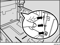 Illustrazione piastra finale di consegna carta