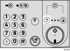 Illustrazione del tasto di selezione del modo Creazione matrice