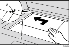 Illustrazione numerata vetro di esposizione