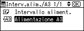 Illustrazione della schermata sul pannello di controllo