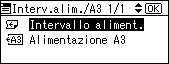 Illustrazione della schermata sul pannello di controllo