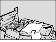 Ilustración de la cubierta del alimentador automático de documentos