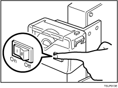 Иллюстрация переключателя раздатчика закладочной ленты
