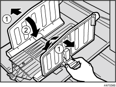 Kağıt çıkışı yan plakası resmi