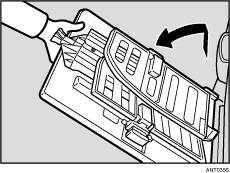 Paper delivery tray illustration