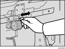 Feed roller pressure lever illustration