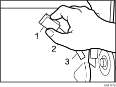 Feed roller pressure lever illustration