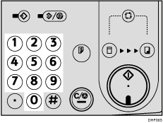 Number keys illustration