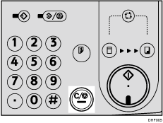 Clear/Stop key illustration