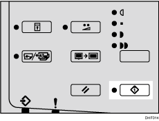 Hold data-in key illustration