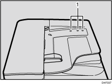 ADF sensors illustration numbered callout illustration