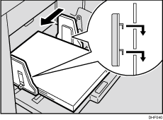 Paper feed side plates illustration