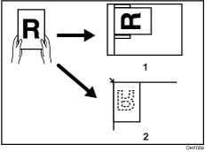 Illustration of originals on the exposure glass