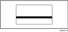 Illustration of dirt on the front side of paper (black line/stain)